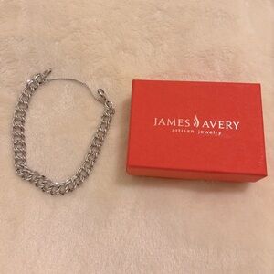 COPY - James Avery Heavy Double Curb Charm Bracelet
